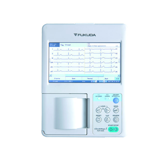 EKG-Gerät FCP-8100 Fukuda Denshi 12D mit automatischer Interpretation