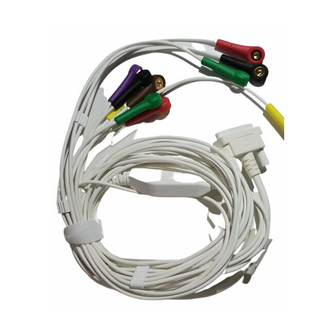 Cardioline EKG-Kabel, 10-adrig, IEC-Druckpatientenkabel
