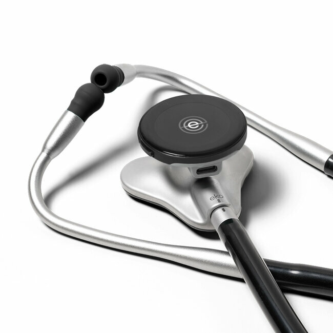 Eko Core 500 angeschlossenes und verstärktes digitales Stethoskop mit EKG-Funktion